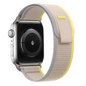 NEW CREAM-YELLOW Velcro Loop Strap for Apple Watch